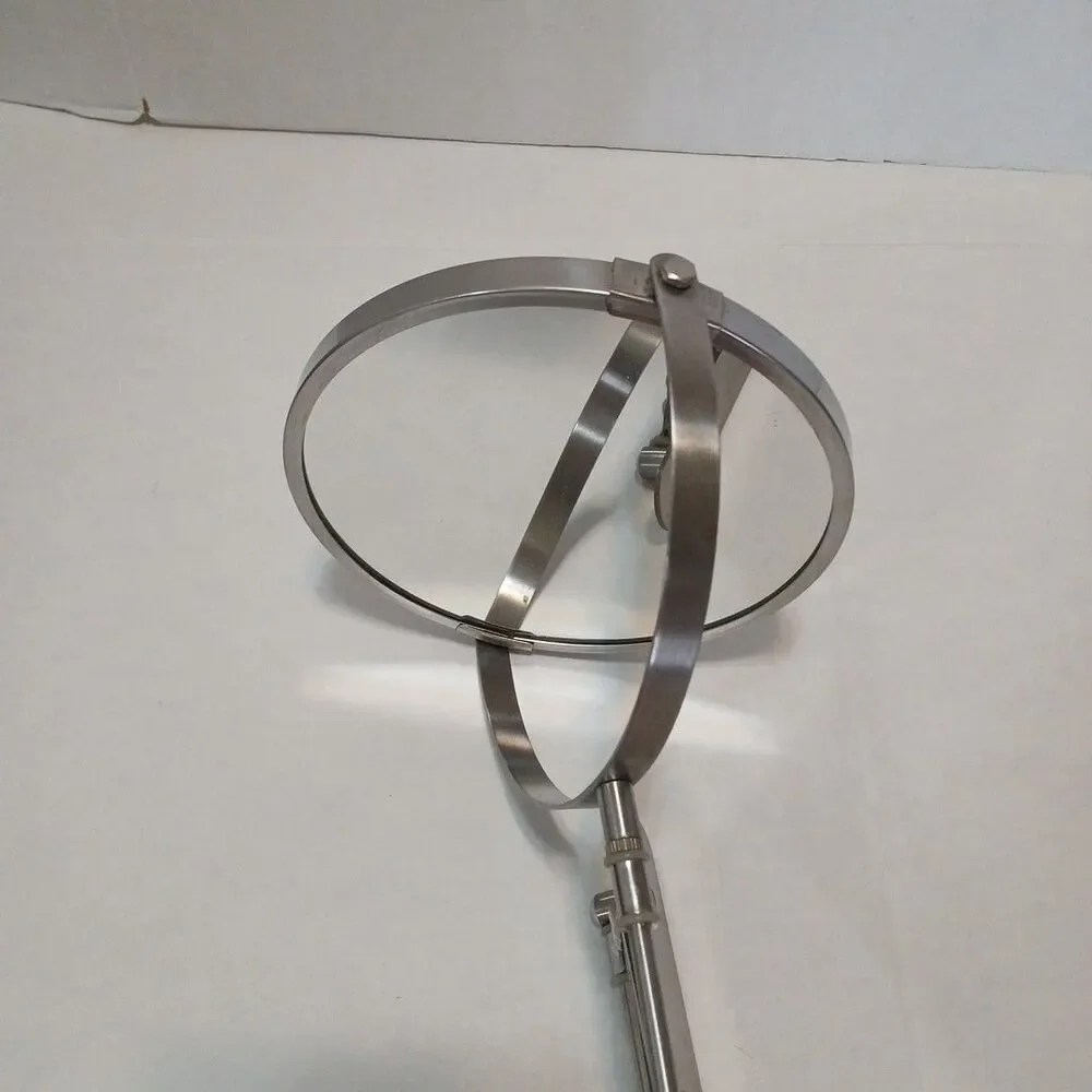 VTG Stainless Steel Accordion Style 2-sided Mirror Expands To 22